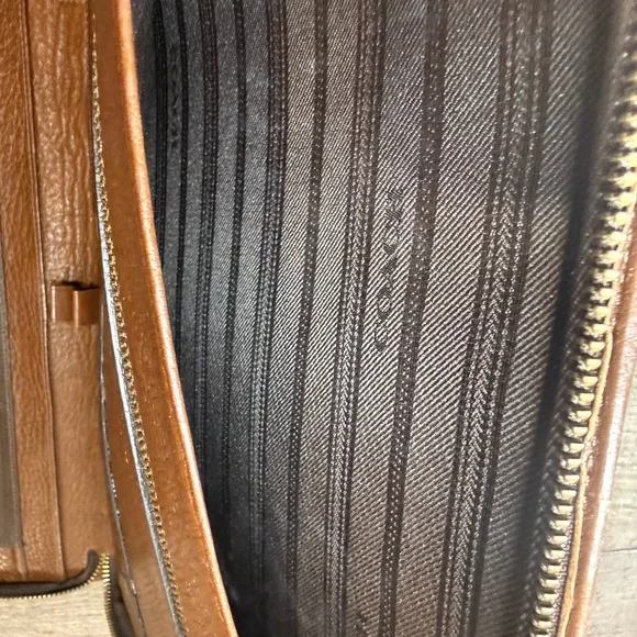 Coach Brown Leather Bi-Fold Portfolio / Notebook Organizer - Picture 5 of 5